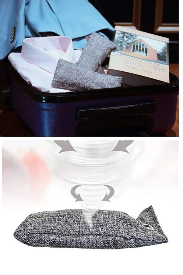 2 Li  Koku Emici Karbon Ayakkabı Koku Giderici  Ev Araba Çekmece Çanta Buzdolabı Mutfak Duman Emici