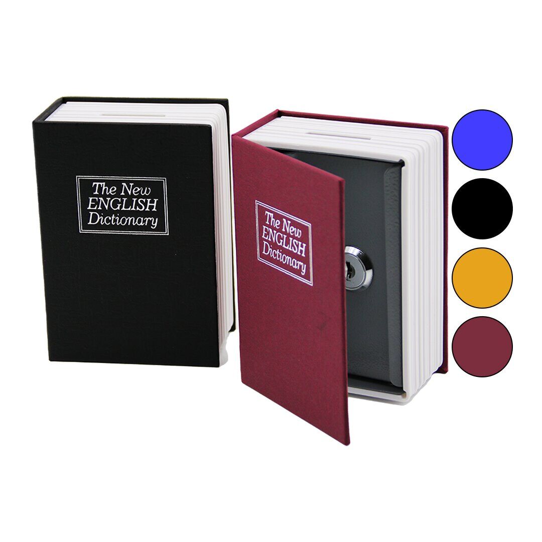 KUMBARA HOMESAFE BOOKSAFE BÜYÜK 180X115X55MM KİTAP MODELİ KİLİTLİ KASA KUMBARA