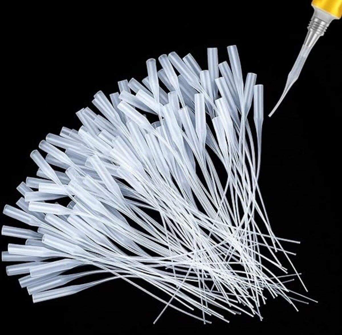 Yapıştıcı Mikro Uçları Plastik Yapıştırıcı Şişe Uçları Şırınga Ucu 10 Adet