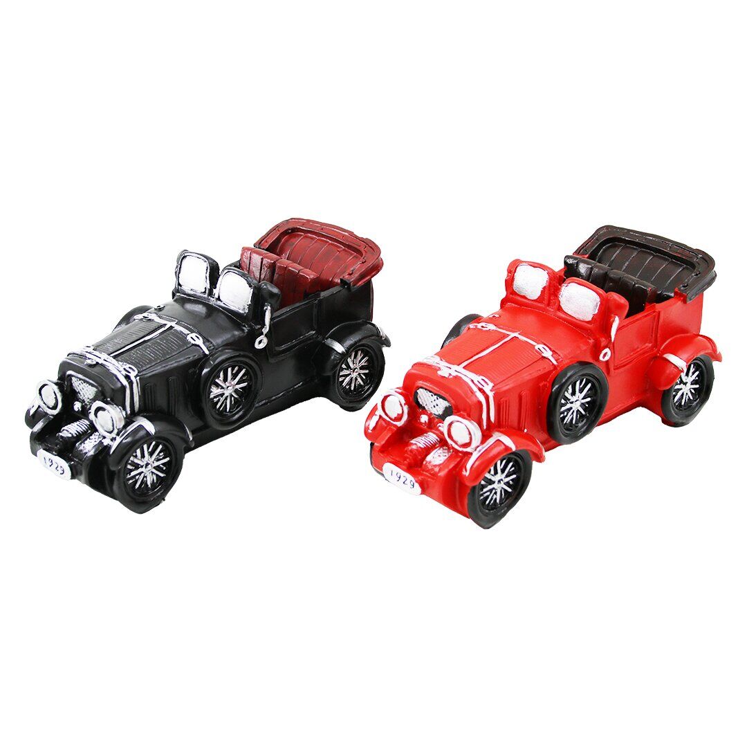 KUMBARA ARABA VİNTAGE DEKORATİF BİBLO KUMBARA RENKLİ 20.5X7X9CM REÇİNE