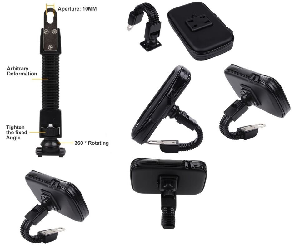 Bisiklet ve Motosiklet Su Geçirmez Telefon Tutucu 6.2''