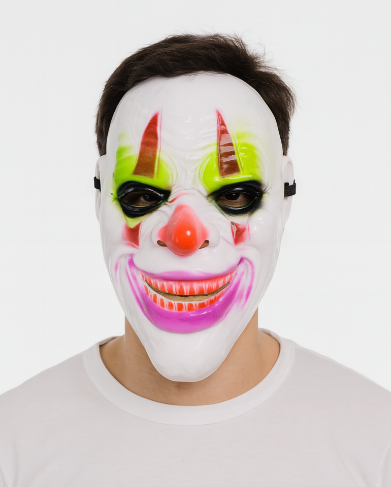Delirten Gülüş Psikopat Palyaço Temalı Joker Maskesi