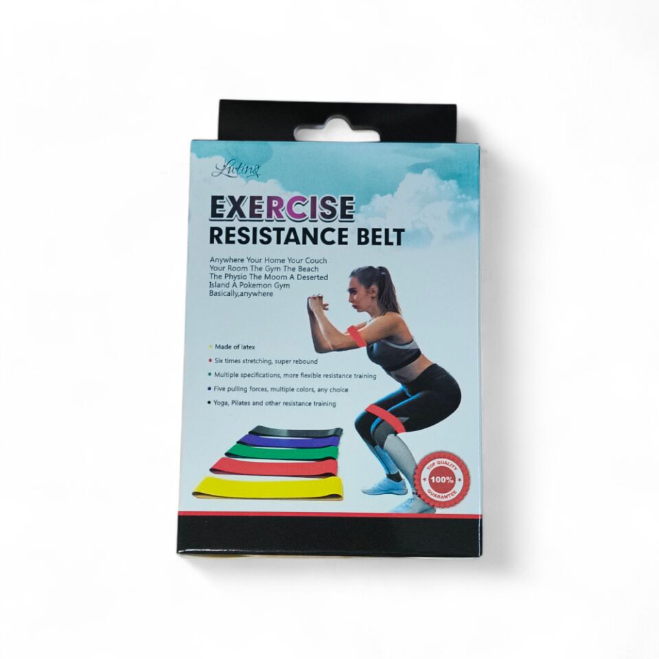 Aerobik Bant 5 Li Pilates Yoga Bandı