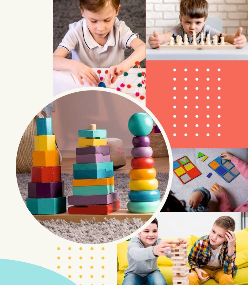Wood City Blocks Ahşap Şehir Blokları (Kayın Ağacı)