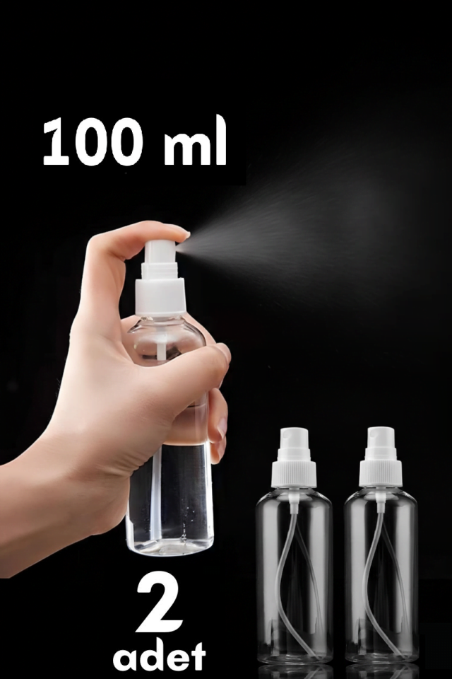 Püskürtücü Boş Sprey Şişe 100 Ml 2 ADET