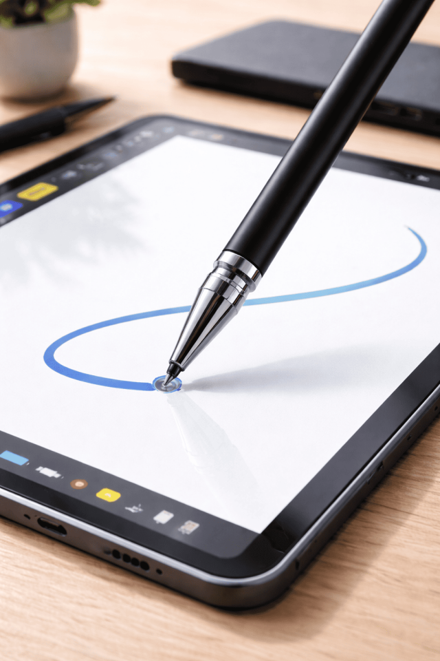 Vivo Y33S Uyumlu Dokunmatik Stylus Kalem Disk Uçlu Hassas Tablet Telefon Çizim Kalemi
