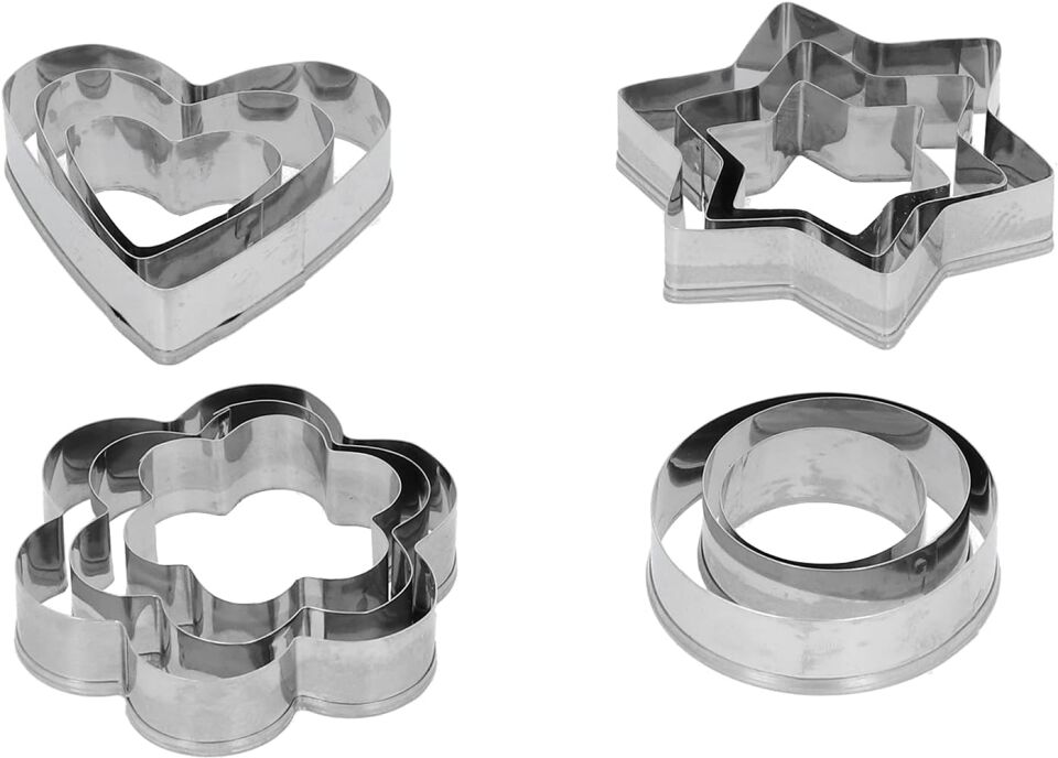 Kek Kalıbı - Bisküvi Kalıbı - Fondan Kalıbı 12 Adet