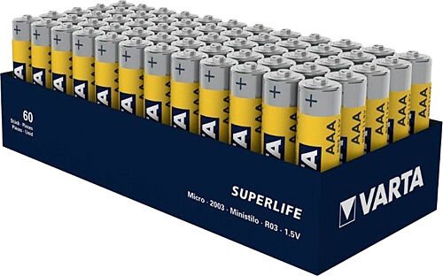 VARTA AAA ÇİNKO KARBON SUPER LIFE (60LI PAKET)