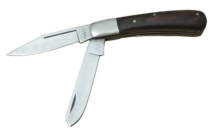 K-29 Falkon Çiftli Çakı 14 cm - Ahşap Sap, Manuel