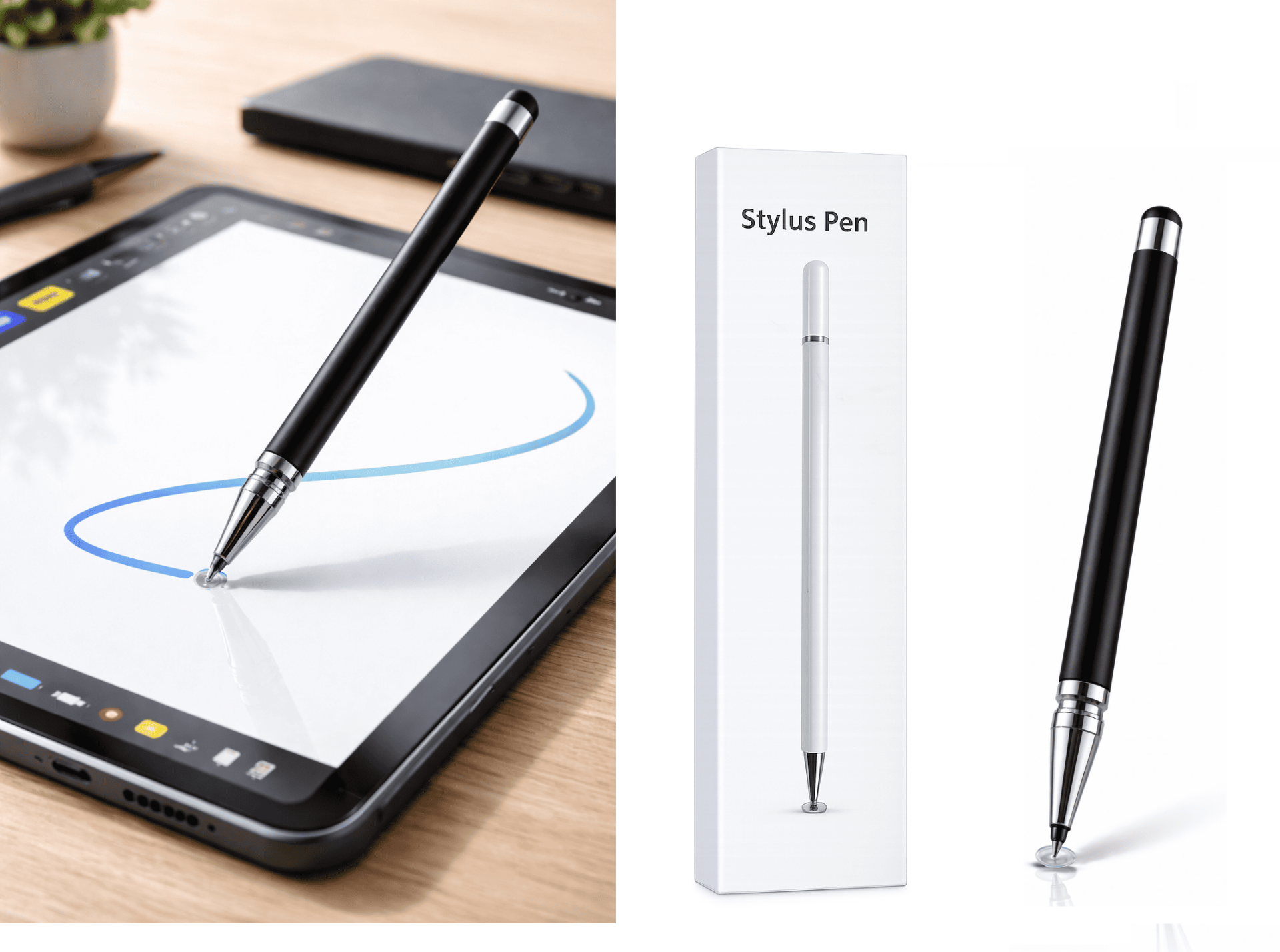Microsoft Surface Pro 10 Uyumlu Dokunmatik Stylus Kalem Disk Uçlu Hassas Tablet Telefon Çizim Kalemi