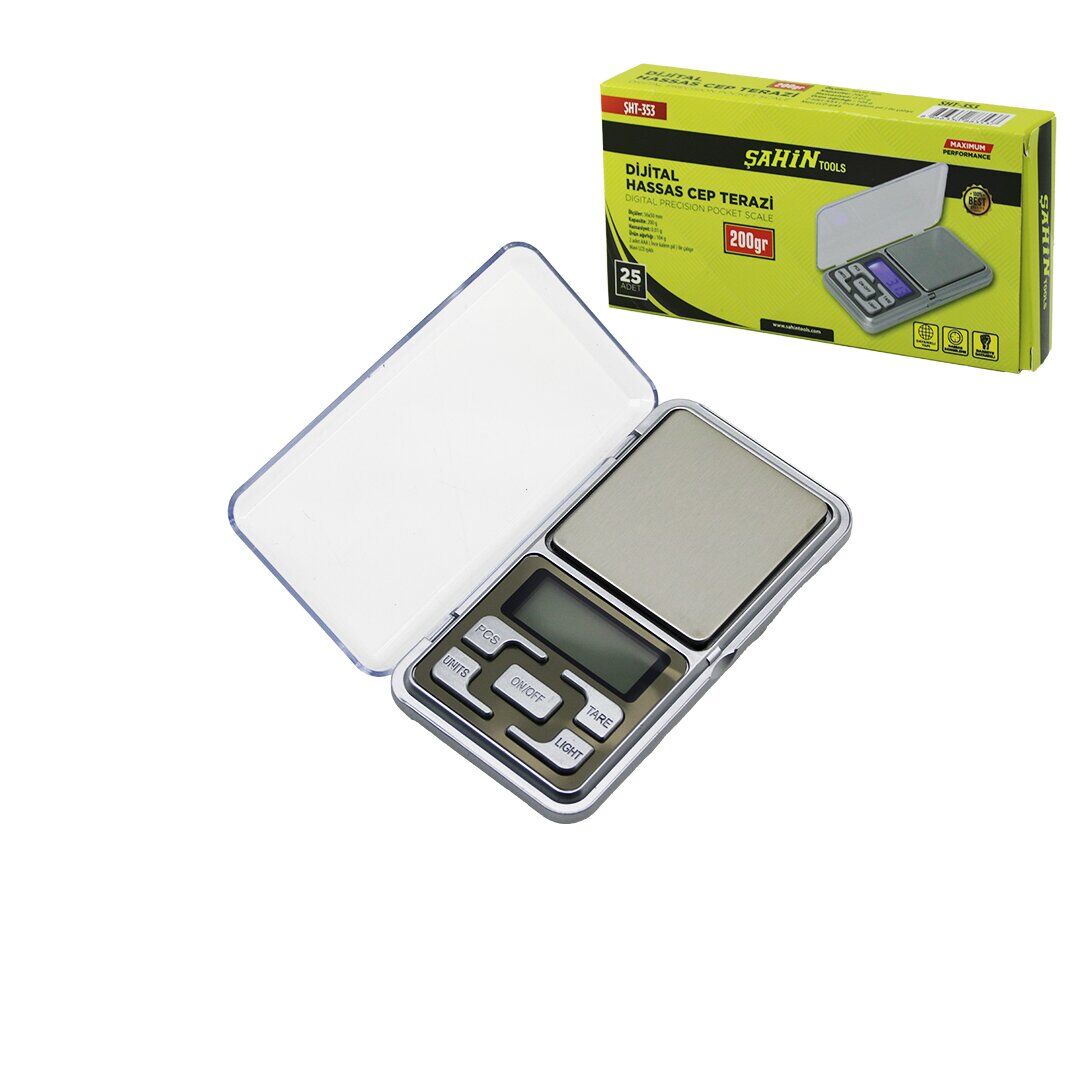 Terazi Mini Cep Boy Hassas Terazi 200 gr 0.01 gr