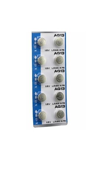 AG13 Saat Pili - Düğme Pil 10lu Paket LR44/A76 1.55V