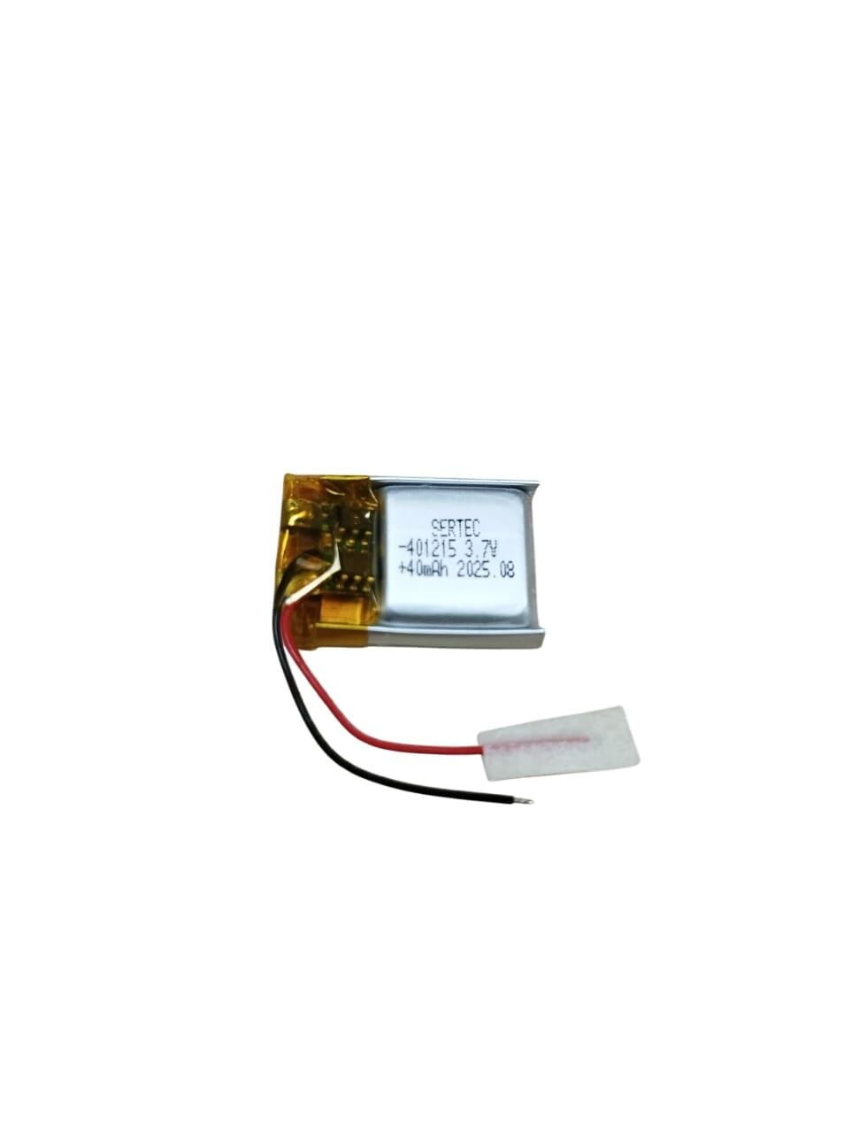 Sertec 401215 3.7V 40 MAh Li-Polymer Pil (Devreli/1.5A)