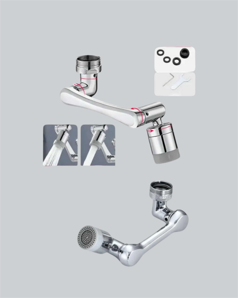 Esnek 1080° Musluk Başlığı 3 Eklemli Hareketli Su Modlu Lavabo Aparatı