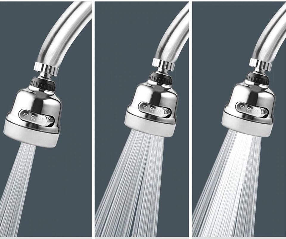 3 Fonksiyonlu  Krom Oynar  Musluk Başlığı