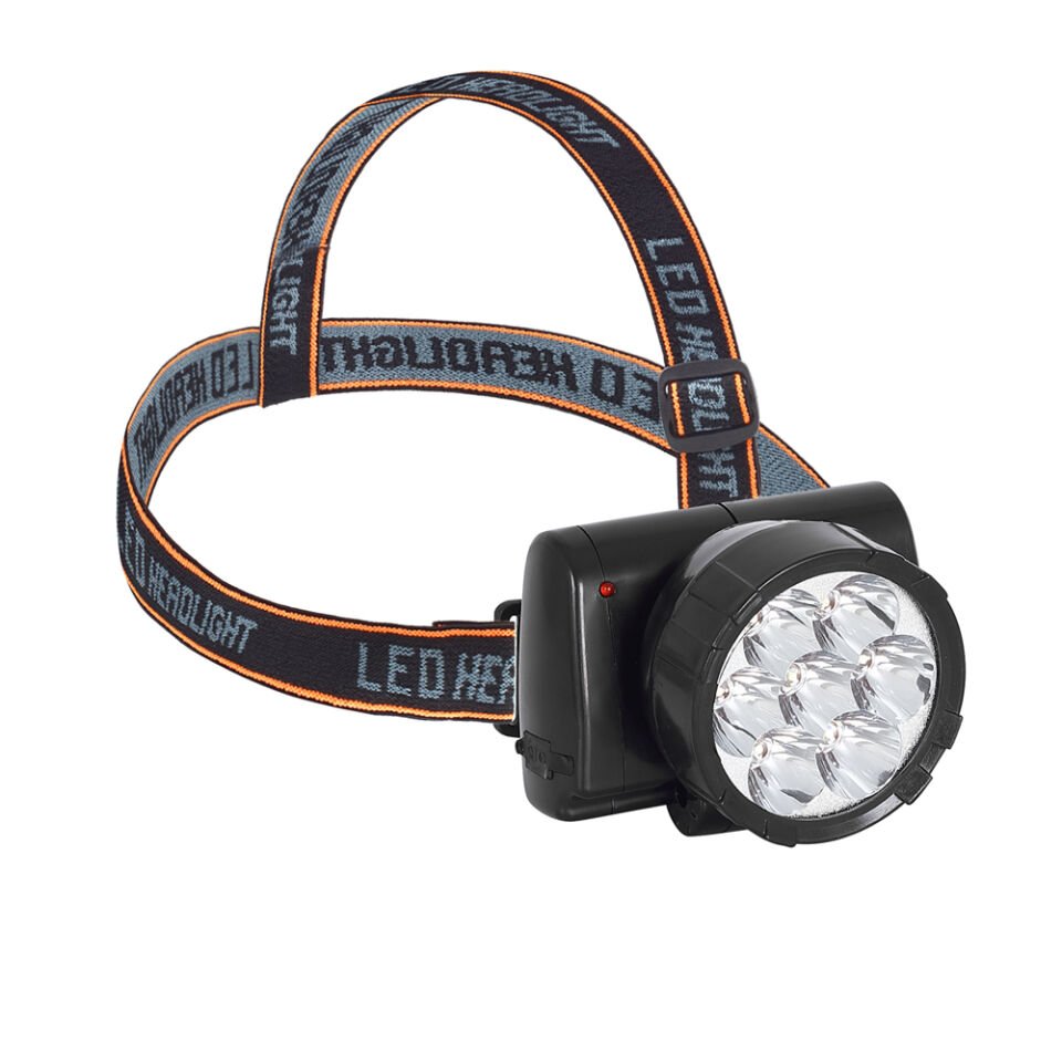 7 Ledli Şarjlı Baret Kafa Lambası Wt-701